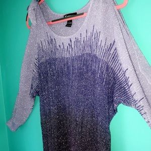 INC International Concepts open shoulder blouse